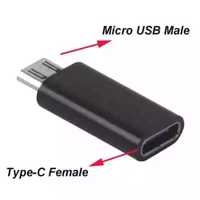 USB C Female To Micro USB Male Type C Adapter Converter Connector • $2.95