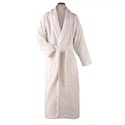 Hammacher Schlemmer White Turkish Robe Heavy 100% Cotton Adult Size XXL • $39.97