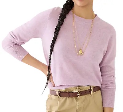 J.crew Heather Orchid Purple Cashmere Classic Fit Crewneck Sweater Sz Xxs Ba400 • $59.99