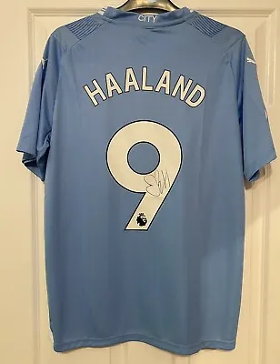 Erling Haaland Signed Shirt Manchester City Autograph  • £220