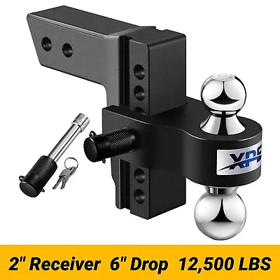 XPE Trailer Hitch Fits 2 Inch Receiver 6 Inch Adjustable Drop Hitch 12500 LBS • $119.99