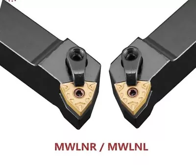 2* MWLNR1616H08 MWLNL1616H08 16×100mm Right+Left Lathe Turning Holder For WNMG08 • $26.90