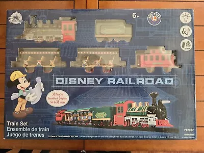 Disney Parks Mickey Mouse Railroad Lionel Train 36 Piece Set NIB • $65