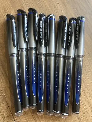 Uni-Ball Signo Gel Impact 1.0mm Blue Rollerball PenREF:UM-153S( 744771)8 PENS • £19.20