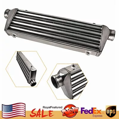 Universal Front-Mount Intercooler Aluminum Intercooler 2.5inch Inlet /Outlet USA • $65.01