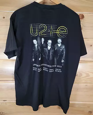 U2 T Shirt Men Size XL Innocence & Experience Tour 2015 Double Sided Black READ • $9.99