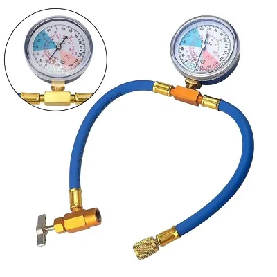 R134A R12 R22 Car Air Conditioning Recharge Measuring Kit Hose Gas Gauge • $25.36
