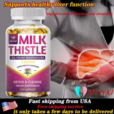 120pcs Milk Thistle (Silymarin) Dandelion Root Capsules Liver Health 1200MG 120p • $24.99