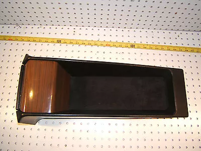 Mercedes 88-89 C124 300CE Rear Seat ZEBRANO Wood Open BLACKGenuine OEM 1 Console • $399