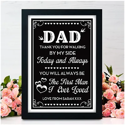 Personalised Father Of The Bride Thank You Gifts For Dad Wedding Gifts For Dad • £4.95