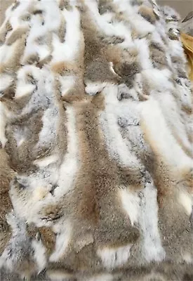 Luxury Real Rabbit Fur Blanket Rug Real Fur Blanket Carpet Cosy Suitable Throw • $30.39