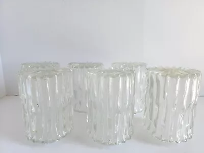 Mid Century Modern Chandelier Glass Shades-Set Of 6 • $150