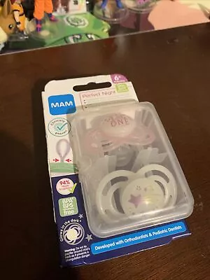 MAM Glow In The Dark Perfect Night Collection 6m+ Pacifiers • $7.90
