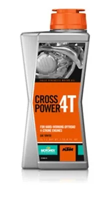 KTM Motorex Cross Power 10W/50 4T Jaso MA2 Offroad Motorcycle Oil  1 Liter • $25.95