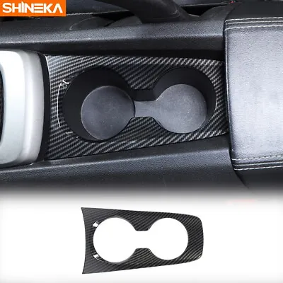 $20.39 • Buy Carbon Fiber Front Water Cup Holder Cover Trim For Chevrolet Camaro 2010-2015