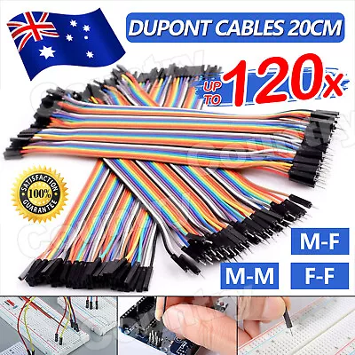 $3.95 • Buy 40/80/120pcs Dupont Wire 20cm Cables Line Jumper Wire Connector M-M F-F M-F