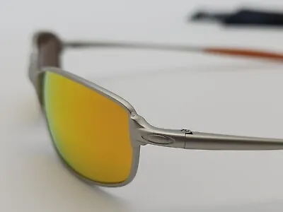 Oakley Square Wire 2.0 Spring Hinge Silver/Fire Iridium Lens Sunglasses  • £170.99