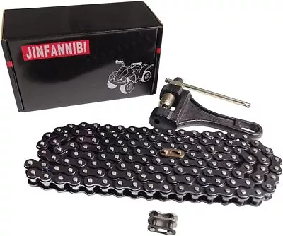 420 Chain 132 Links & Chain Breaker For 50cc 70cc 90cc 110cc 125cc Dirt Bike ATV • $20.98