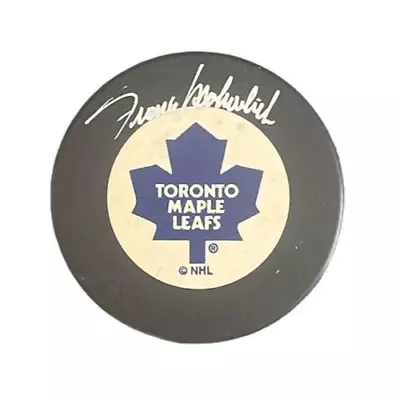 AUTOGRAPHED/SIGNED Hockey Puck Frank Mahovlich Toronto Maple Leafs • $0.99