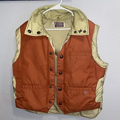 RARE VTG 70s/80s Ski Daddle Puffer Vest Adult Large! QUALITY! • $14.99