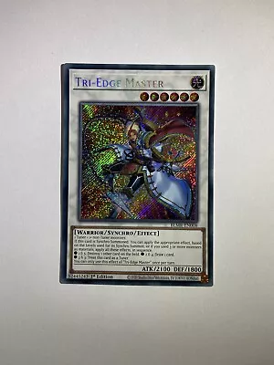 BLMR-EN008 Tri-Edge Master Secret Rare 1st Edition YuGiOh Card • £0.99