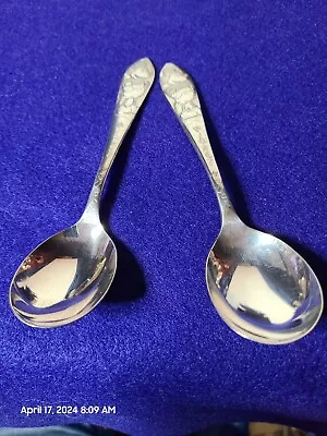 Vintage Pair Of Mickey Mouse Spoons William Roger's • $24.95