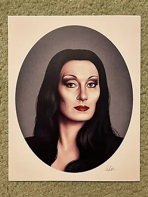 The Addams Family Morticia Angelica Huston Movie Print Poster Mondo Sara Deck • $129.99
