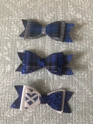 Hair Bows Tartan School Bundle • £1.50