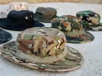 ⚡DEFCON BOONIE HAT - Tactical Military Camouflage Wide Brim Sun Fishing UNISSUED • $14