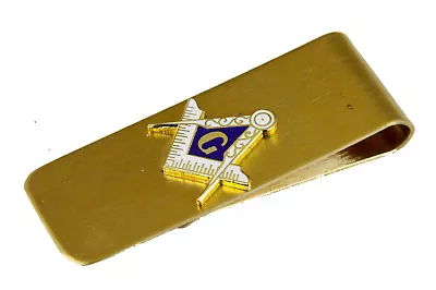 4031756 Mason Money Clip Freemason Square Compass Free Masonry Gift Present  • $12