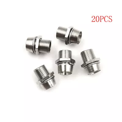 20pcs 5mm Round Chrome Metal LED Lamp Light Emitting Diode Bezel Holder TB Bkj • $6.13