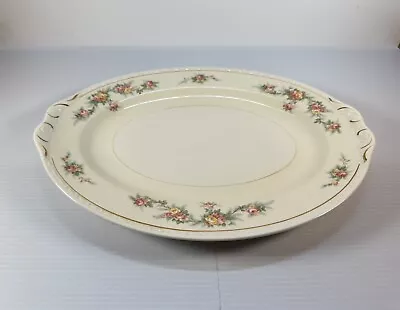Homer Laughlin Eggshell Georgian Serving Platter 12 In Vintage Rose • $35