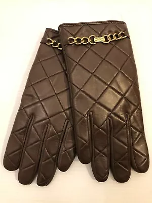 Michael Kors Women's Quilted Leather Gloves - Size 8 • $66.23