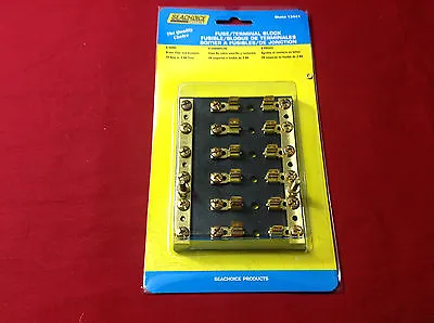 Fuse Terminal Junction Block 6 Gang Brass Buss Bus Bar Marine Seachoice 13441 • $24.99