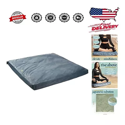 Luxurious Velvet Meditation Mat Zabuton: Extended Comfort & Support Ocean Ab... • $122.33