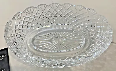 Vintage Waterford Crystal Heritage MASTER CUTTER 11  OVAL Serving Bowl • $399