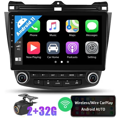 $169.79 • Buy For Honda Accord 2003-2007 Android 11.0 GPS Car Radio Stereo Carplay RDS 2+32GB