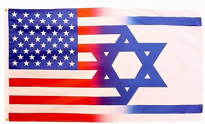 ISRAEL USA SOLIDARITY 3x5FT FLAG TOGETHER JEWISH AMERICAN JEW UNITED RELIGION • $7.25