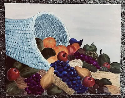 Original Still Life Fruit Painting By Local Nc Artist- Signed On Board 20x16” • $69.99