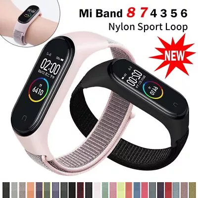 Nylon Loop For Xiaomi Mi Band 8 7 4 3 5 6 Sport Bracelet Bracelet Miband 8 Strap • $3.18