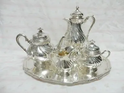 MARGRAF & CO.  German 800 Silver Coffee & Tea Set 5 Pc. 2840 Grams • $2999