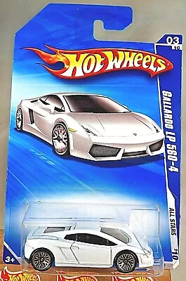 2010 Hot Wheels #121 All Stars 3/10 Lamborghini GALLARDO LP 560-4 White Variant  • $15.50