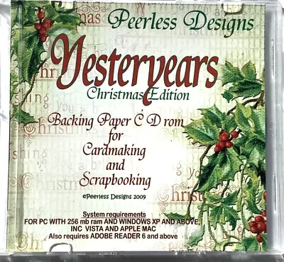 £4.90 • Buy Peerless Designs CD Rom  - YESTERYEARS CHRISTMAS - Cardmaking Scrapbooking