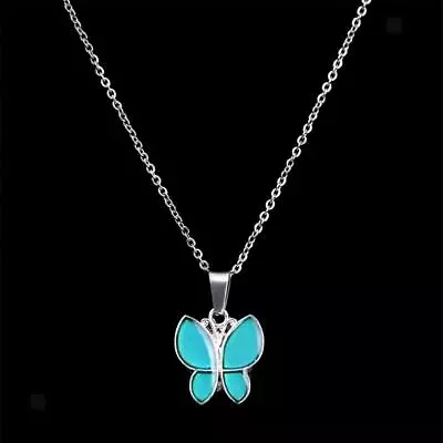 Women   Mood Color Change Butterfly Pendant Necklace Bridal Jewelry • $6.95