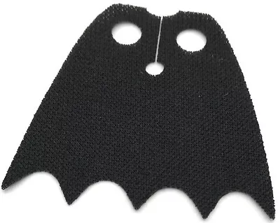 Lego New Black Minifigure Cape Cloth W/ Top Holes And Scalloped Bottom Part • $1.99