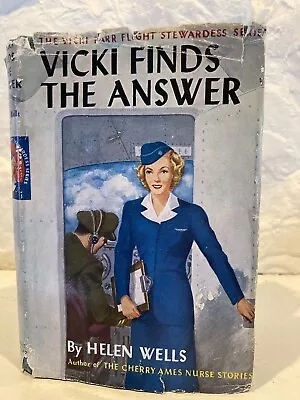 Vicki Barr Book-Vicki Finds The Answer-Helen Wells-1947 • $20