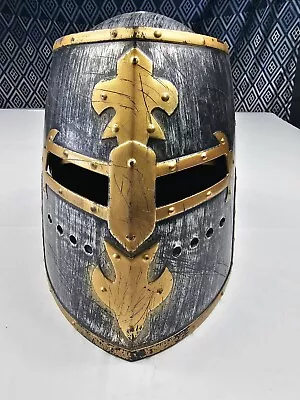 Men Medieval Armour Roman Helmet Crested Samurai Hat Warrior Headwear Cosplay • $15