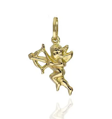 375 9ct Gold Cupid Cherub Charm Pendant. • £54.99