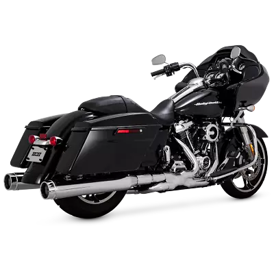 Vance & Hines Chrome Torquer 450 4.5 Slip On Exhaust Mufflers Harley Touring 17+ • $649.99