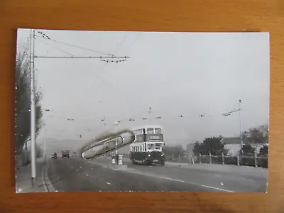 Portsmouth  Cosham Railway Bridge  Street Scene 1961   Trolley Bus Photo • £5